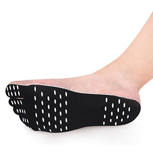 Sola antiderrapante com sola descalço e palito, palmilha invisível à prova d'água para sapatos de p
