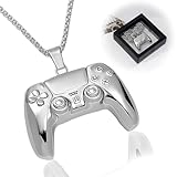 Merouk lced Out Game Controller Necklace for Boys, Cool Style Hip Hop Chain Pendant, Birthday Christmas Valentines Graduation Gifts For Son, Grandson, Girls, Men, Women and Friends