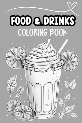 Food & Drink Coloring Book