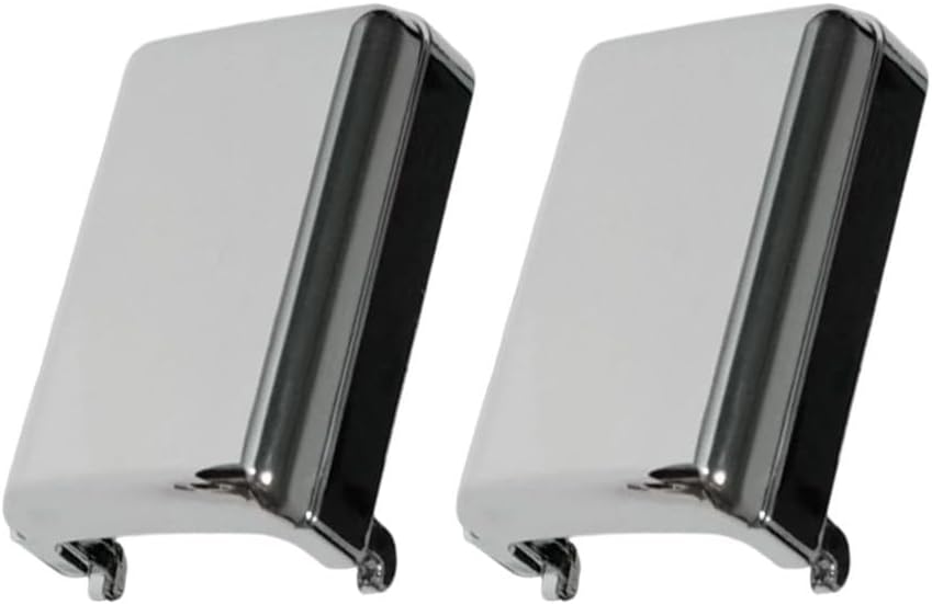2-Pack Chrome Plastic Truck Door Pull Strap Covers for & For GMC C/K/V Series (1981-1991), Direct Replacement for OE 14043704 /