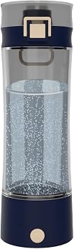 Hydrogen Water Bottle Hydrogen Alkaline Water Generator Ionizer Hydrogen Rich Water Maker Machine Rechargeable and Portable with SPE and PEM Technology(Summer Tan)
