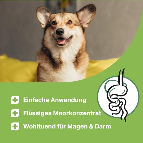 MEDIDOG Moor Tonikum – 250 ml – für Hunde – unterstützt Magen & Darm, bindet Schadstoffe, mit Huminstoff