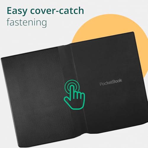 Image of PocketBook E-Reader Cover for InkPad 4 & InkPad Color 2 | Flip Cover with Smart Sleep Function | Durable Protection | Lightweight Covers Perfect for Travel | E-Book Reader Case in Black