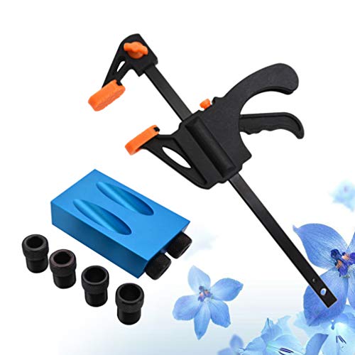 Cabilock 8 peças parafuso orifício de bolso 15 graus, kit de marcenaria, carpinteiros, guias de made