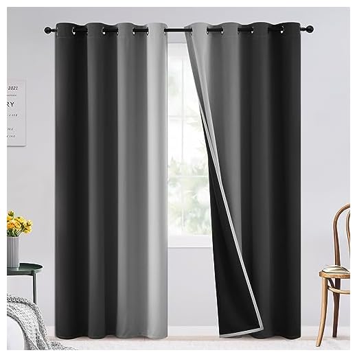 Ombre Blackout Curtains for Total Darkness