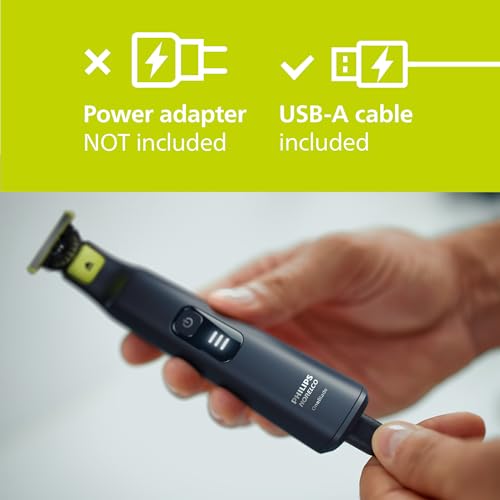 Image of Philips Norelco OneBlade Pro 360 Face + Body Electric Shaver, Beard Trimmer and Groomer, with 360 Blade Technology, 14-Length Precision Comb, Body Kit, Soft Pouch, Model QP6542 /70