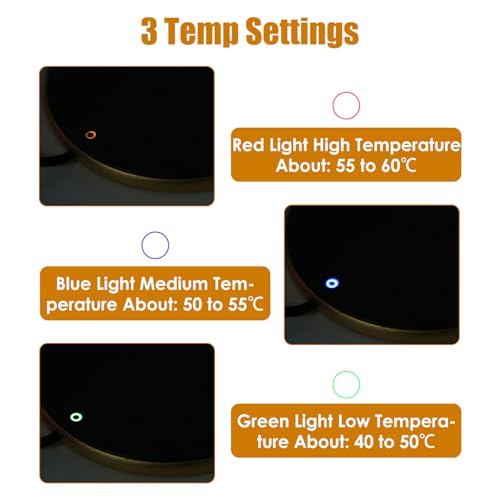 Smart 3-Level USB Mug Warmer Gold