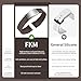 ULLCHRO FKM Rubber Watch Strap, Cut to Size Quick Release Fluororubber Watch Band Soft Replacement Watchband with Silver Milled Clasp for Men Women 20mm 22mm (20mm, Brown)