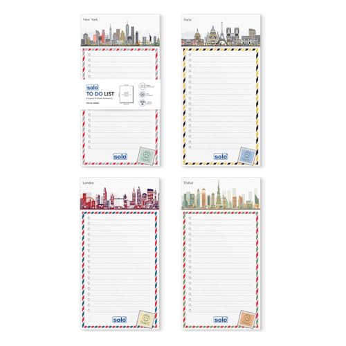 Image of SOLO B6 DailyPlanner with 50 Tear-Off Sheets, 80 GSM Planner to Track & Schedule Your Day, Manage To-Do List, Goals & Budget Tracker, Ideal for Office, Home & School - Pack of 4
