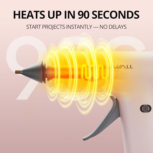 Mini Cordless Glue Gun with 20PCS Glue Sticks, Quick-Heat Rechargeable Hot Glue Gun with Precision Nozzle and Auto-Off, Ideal for Crafting, Scrapbooking, Gift Making and Home DIY Repairs - Image 2