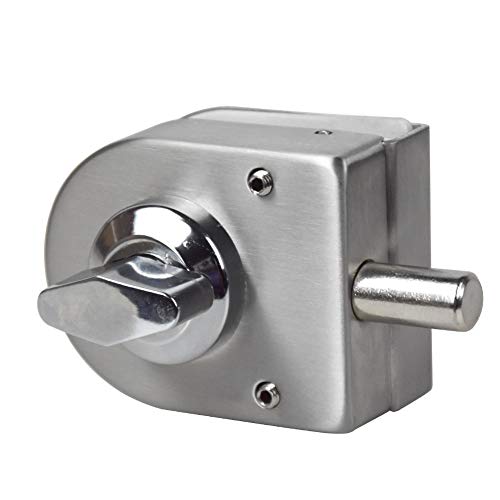 Snner Cerradura De La Puerta De Cristal Cerrojo Mando Giratorio De Acero...