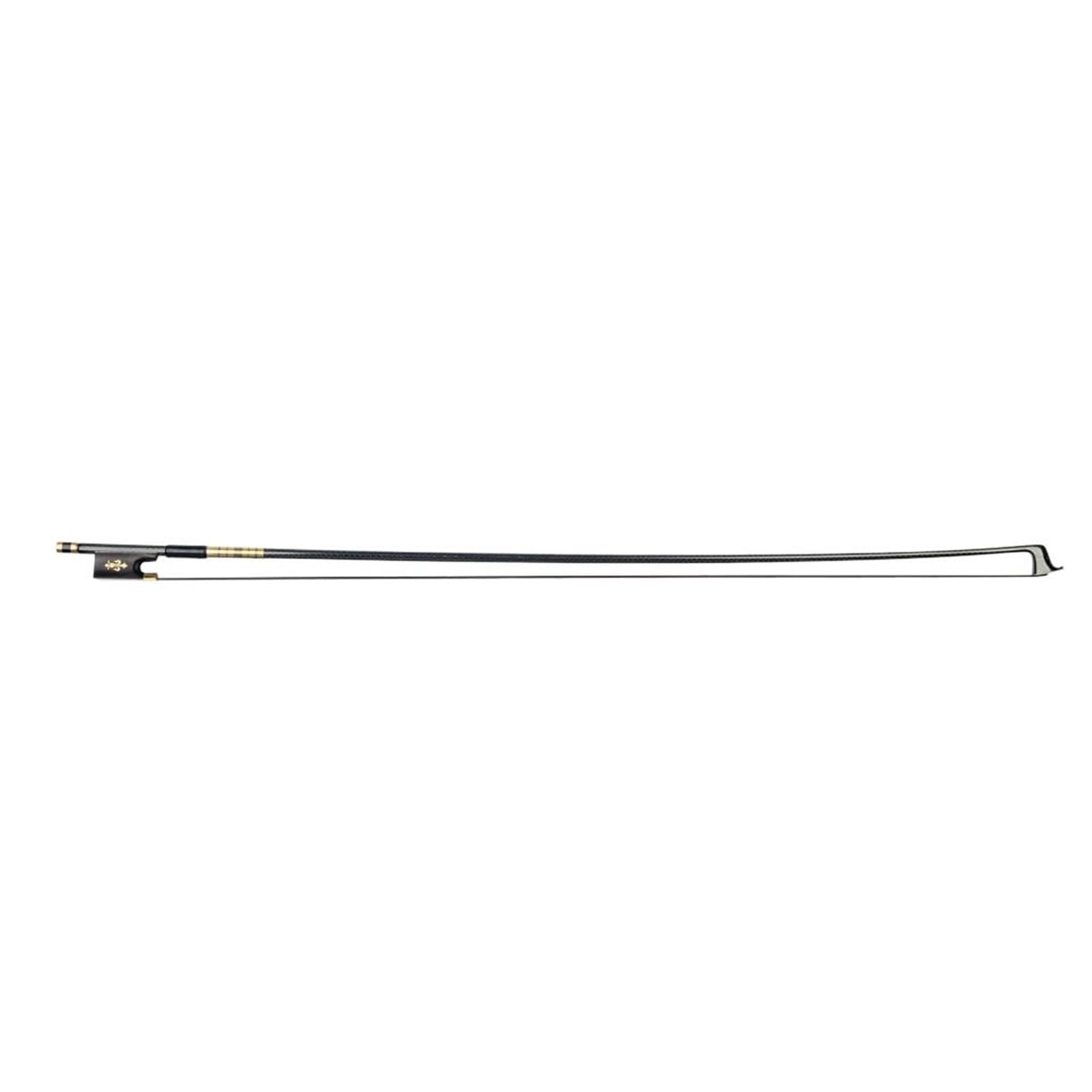 principiante Práctica Arco Violín Arco de fibra de carbono 4/4 piezas de violín accesorios de instrumentos de cola de caballo negra