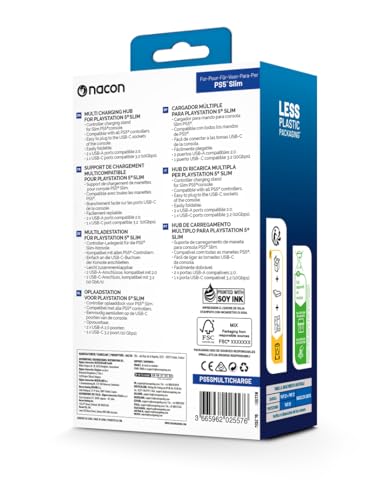 Support de chargement multicompatible Nacon pour console Slim PS5 + Hub USB - vue 10