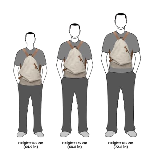 Image of KL928 PU Leather Vintage Backpack - Large Casual Daypack Outdoor Travel Rucksack Hiking Backpacks for Men Women