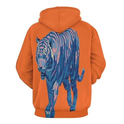 Pull imprimé 3D tigre pour vos sorties urbaines décontractées
