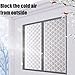 50x75cm Window Insulation Kit, Plastic Window Covering for Winter, Window Insulation Film Window Wrap Insulation Windows Winterizing Kit with Double-Sided Tape