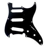 Replacement Guitar Pickguard For G&L Legace s-500,3ply Black