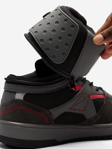 Image of The Souled Store Mercury Men and Boys Elasticated Toggle Closure Detachable Ankle High Top Sneakers