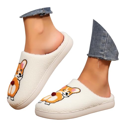 Womens Halloween House Slippers Cute Cartoon Dog Graphic House Shoes Funny Pumpkin Cat Ghost Slippers Soft Cozy Plush Bedroom 2025 Fall Winter Wram Shoes2