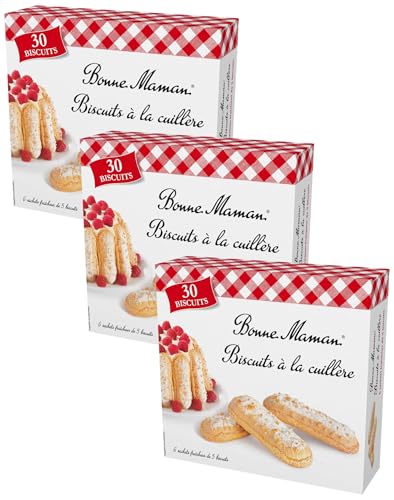 Bonne Maman Biscuits à la Cuillère 6 Sachets Fraîcheur de 5 Biscuits, 250g (Lot de 3)