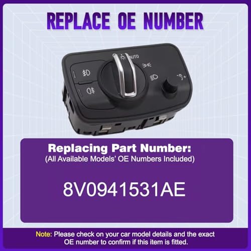 Interruptor luces niebla con función automática OE 8V0941531AE 7