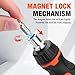 ValueMax 8-in-1 Stubby Ratcheting Screwdriver, Multi-bit Screwdriver, Quick-load Mechanism, Adjustable Magnetic Tool with Phillips, Slotted, Torx Screw Driver Bits and 1/4