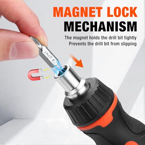 Image of ValueMax 8-in-1 Stubby Screwdriver, Quick-load Mechanism