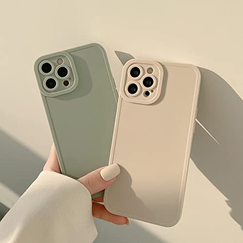 Coque silicone iPhone 14 Plus et Pro Max retro mat senior pure couleur