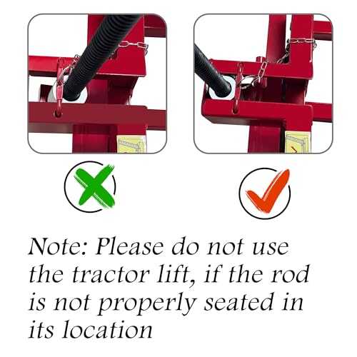 Lawn Mower Lift Jack, 890 Lbs Weight Capacity, Riding Lawnmower Lift for Garden Tractors and Lawn Mowers, Tractor Side Lift with Manual Handle & Power Tool Extension Handle - Thumbnail 6