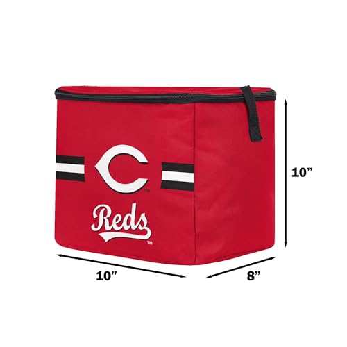 Image of FOCO MLB Officially Licensed Primary Logo Team Stripe 6 or 12 Pack Soft Insulated Game Day Baseball Lunch Tote Cooler