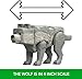 Mattel Minecraft Action Figure & Accessories Set, 3.25-inch Dennis The Wolf Posable Character Collectible Inspired by A Minecraft Movie