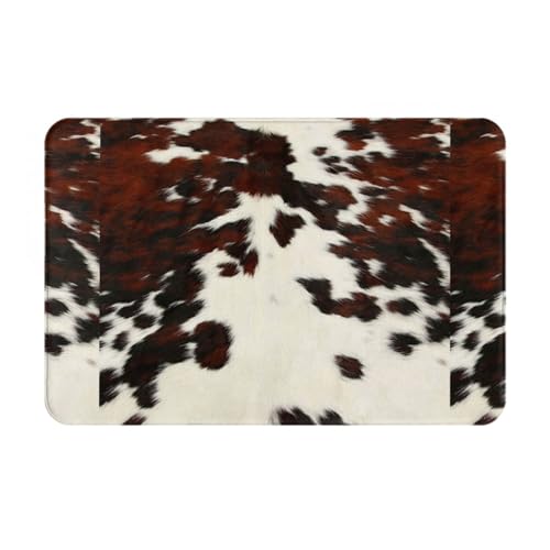 shuzapqm Felpudo Antideslizante con diseño de Vaca, Lavable, para Interior, de 61 y 40 cm