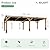 Jocisland 10' x 20' Spruce Wood Carport for 2 Cars, Outdoor Grill Gazebo with Hardtop Lean Roof, Wind & Snow Resistant, Heavy Duty Pergola for Garden, Patio, Backyard