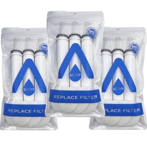 ALTHY Shower Head Filter Replacement For ALTHY SFH70, PP Contton Filtration Accuracy 5?m, Reduce Rust, Sand, Dust...(9 Packs)