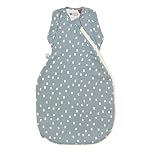 Tommee Tippee Swaddle Bag Luxe, 0-3m, 1.0 Tog for 20-24°C, Soft Navy Speckle, Baby Sleeping Bag for Newborns, The Original Grobag, Hip-Healthy Design, Soft Bamboo-Rich Fabric