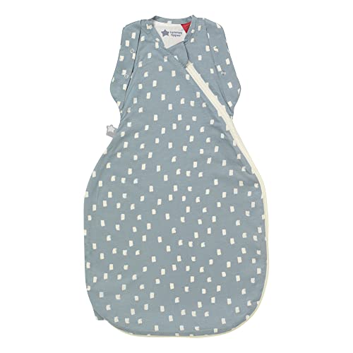 Tommee Tippee Baby-Schlafsack für Neugeborene, 0-3 m, 2,5 TOG, der Original Grobag Pucksack, hüftgesundes Design, weicher Bambus-reicher Stoff, weicher marineblauer Sprenkel