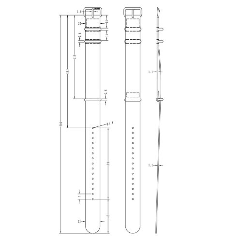 Cinturino di orologio militare G10 NATO di nylon