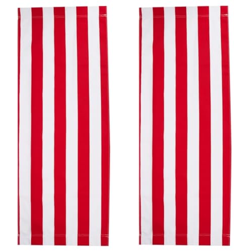 GORGECRAFT Lot de 2 Toile de Chilienne Chaise de Plage,115x43cm,Sling Remplacement Toile de Transat pour Chaises Longues Pliantes Bain de Soleil,en...