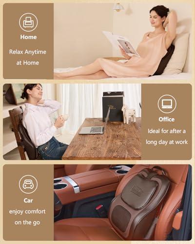 Back Massager With Heat For Pain Relief, 3D Lower Back Massager Deep Tissue - Image 5
