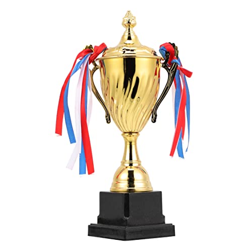 Trophées en métal de haute qualité Coupe dorée 35,5 cm pour tournois