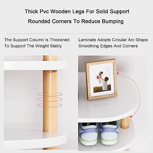 Meuble à chaussures peu encombrant pour entrée | Étagère sur pied moderne - 6