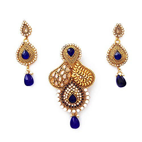 Multi Blue-Onyx en cobre chapado en oro: olvida las alergias con esta joya elegante e hipoalergénica