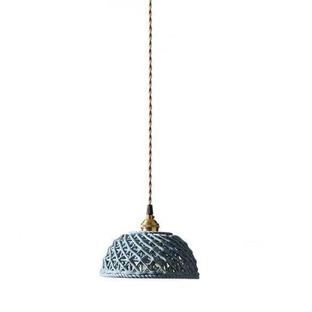SXECAEPS Modern creative chandelier Ceramic Pendant Light, Modern Ceiling Light,island Light Fixture With Handmade Dome Lampshade, Industrial Hanging Fixtures, Vintage For Hallway Si