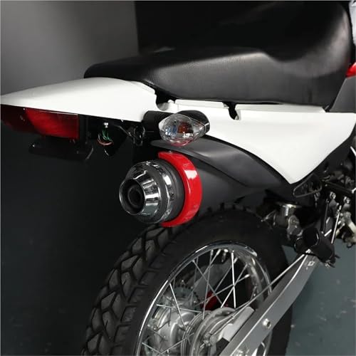 Protector de escape para HONDA XR150L XR125L cubierta roja de tubo térmico 5