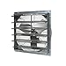 TPI Corporation CE24-DS Direct Drive Exhaust Fan, Shutter Mounted, Single Phase, 24" Diameter, 120 Volt