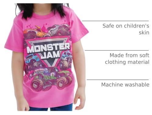 Image of Monster Jam Girls' 2-Piece Short Sleeve T-Shirts Toddler to Big Kid