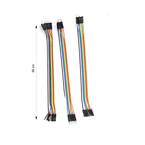 Image of ApTechDeals Breadboard 840 point with jumper wires Set(10+10+10)