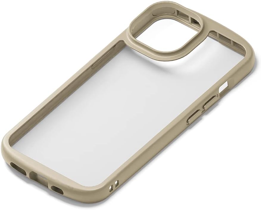 Premium Style PG-22KPT02BE Clear Tough Case for iPhone 14, Compatible with MagSafe Charger, Beige