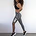 Produktbild STaemin Sport Leggings DamenDamen Passform mit hoher Taille Bauchkontrolle Laufgamaschen, Fitnesshosen Sporthosen Leggings-grau_S.