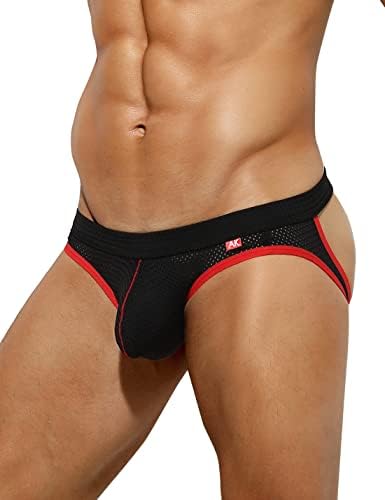Casey Kevin Men's Athletic Jockstrap Underwear-Breathable Mesh Support